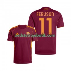 AS Roma Evan Ferguson 11 Mænd Hjemmebane Fodboldtrøje 2025-2026 Kortærmet