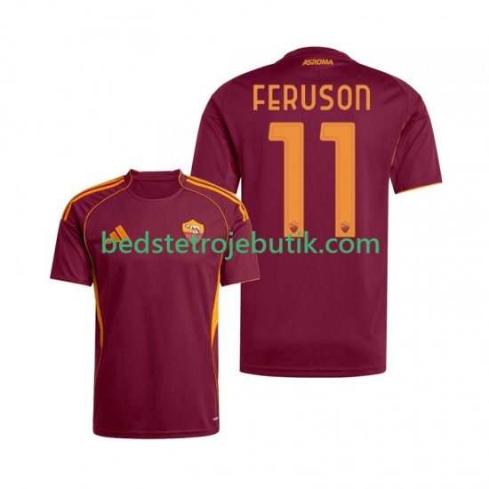 AS Roma Evan Ferguson 11 Mænd Hjemmebane Fodboldtrøje 2025-2026 Kortærmet