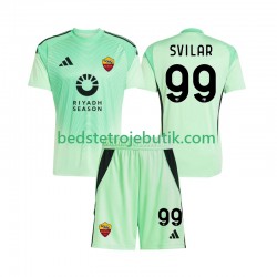 AS Roma Mile Svilar 99 Målmand Børn Udebane 4. Valg Fodboldtrøje 2025-2026 Kortærmet