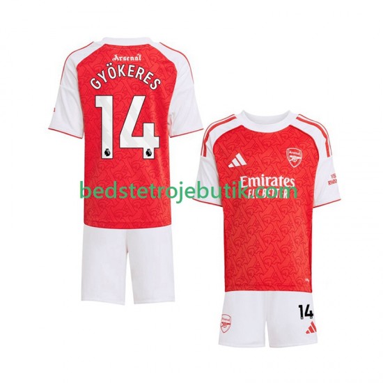 Arsenal Viktor Gyokeres 14 Børn Hjemmebane Fodboldtrøje 2025-2026 Kortærmet