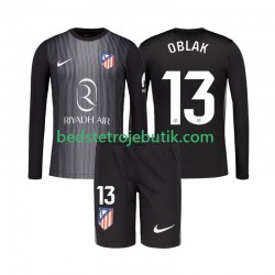 Atlético Madrid Jan Oblak 13 Målmand Børn Udebane Fodboldtrøje 2025-2026 Langærmet