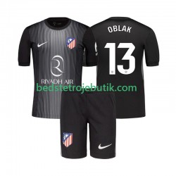 Atlético Madrid Jan Oblak 13 Målmand Børn Udebane Fodboldtrøje 2025-2026 Kortærmet