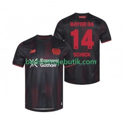 Bayer 04 Leverkusen Patrik Schick 14 Mænd Hjemmebane Fodboldtrøje 2025-2026 Kortærmet