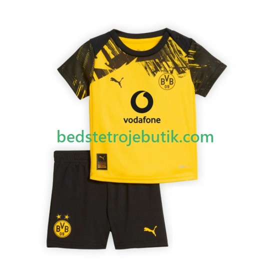 Borussia Dortmund Børn Hjemmebane Fodboldtrøje 2025-2026 Kortærmet