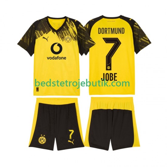 Borussia Dortmund Jobe Bellingham 7 Børn Hjemmebane Fodboldtrøje 2025-2026 Kortærmet