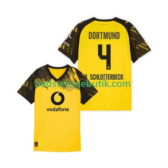 Borussia Dortmund Nico Schlotterbeck 4 Mænd Hjemmebane Fodboldtrøje 2025-2026 Kortærmet