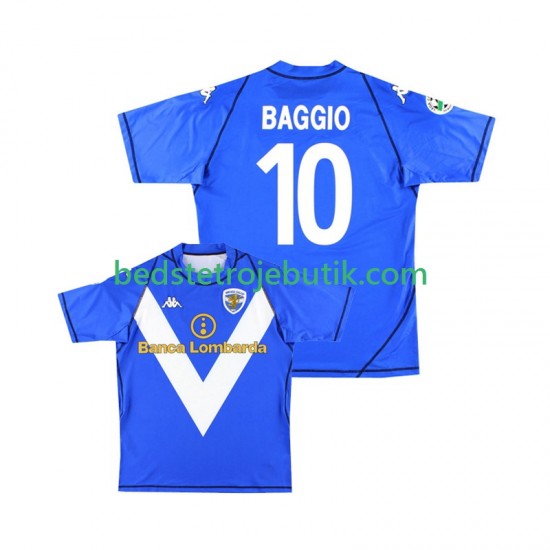 Brescia Calcio Baggio 10 2003 Retro Mænd Hjemmebane Fodboldtrøje 2004 Kortærmet