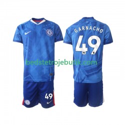 Chelsea Alejandro Garnacho 49 Børn Hjemmebane Fodboldtrøje 2025-2026 Kortærmet
