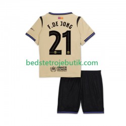 FC Barcelona Frenkie de Jong 21 UCL Børn Udebane Fodboldtrøje 2025-2026 Kortærmet