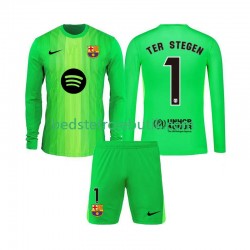 FC Barcelona Ter Stegen 1 Målmand Børn Hjemmebane Fodboldtrøje 2025-2026 Langærmet