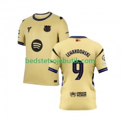 FC Barcelona Robert Lewandowski 9 Champions League Mænd Udebane Fodboldtrøje 2025-2026 Kortærmet