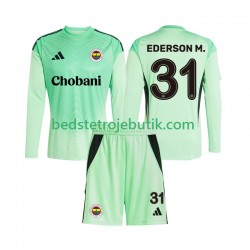 Fenerbahce Ederson Moraes 31 Målmand Børn Udebane Fodboldtrøje 2025-2026 Langærmet