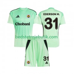 Fenerbahce Ederson Moraes 31 Målmand Børn Udebane Fodboldtrøje 2025-2026 Kortærmet