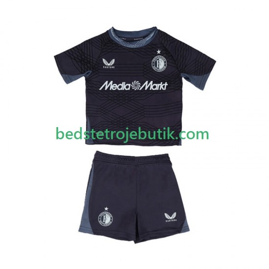 Feyenoord Rotterdam Børn Udebane Fodboldtrøje 2025-2026 Kortærmet