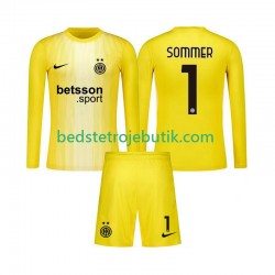 Inter Milan Yann Sommer 1 Målmand Børn Udebane Fodboldtrøje 2025-2026 Langærmet