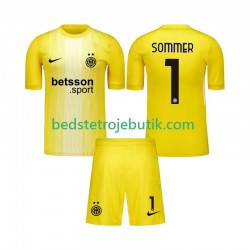 Inter Milan Yann Sommer 1 Målmand Børn Udebane Fodboldtrøje 2025-2026 Kortærmet