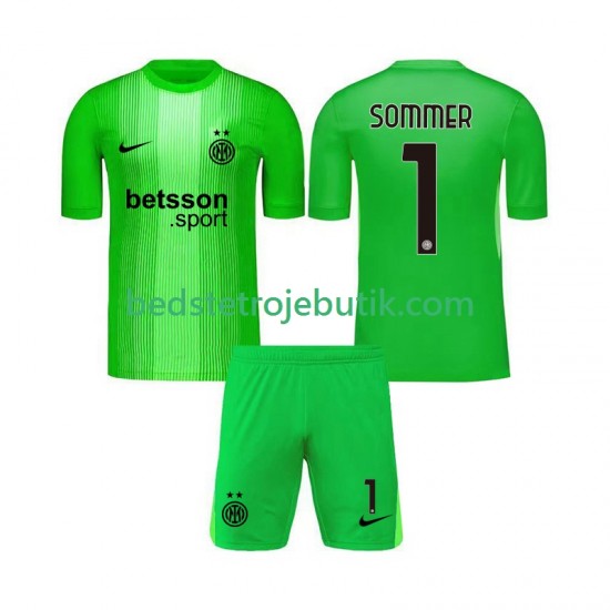 Inter Milan Yann Sommer 1 Målmand Børn 3. Valg Fodboldtrøje 2025-2026 Kortærmet