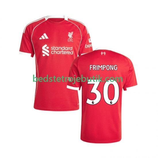 Liverpool Jeremie Frimpong 30 Mænd Hjemmebane Fodboldtrøje 2025-2026 Kortærmet