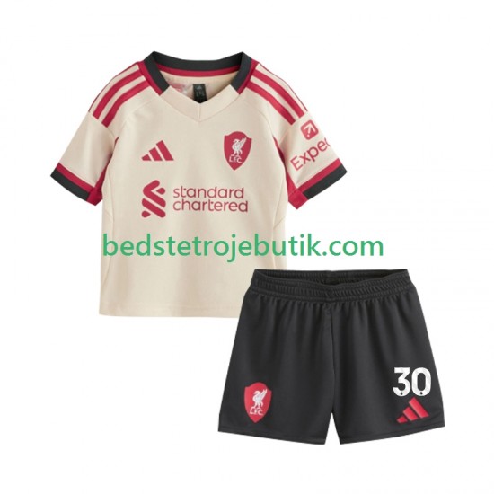 Liverpool Jeremie Frimpong 30 Børn Udebane Fodboldtrøje 2025-2026 Kortærmet