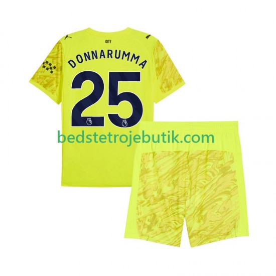 Manchester City Gianluigi Donnarumma 25 Målmand Børn 3. Valg Fodboldtrøje 2025-2026 Kortærmet