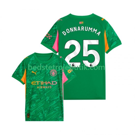 Manchester City Gianluigi Donnarumma 25 Målmand Mænd Hjemmebane Fodboldtrøje 2025-2026 Kortærmet