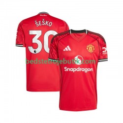 Manchester United Benjamin Sesko 30 Mænd Hjemmebane Fodboldtrøje 2025-2026 Kortærmet
