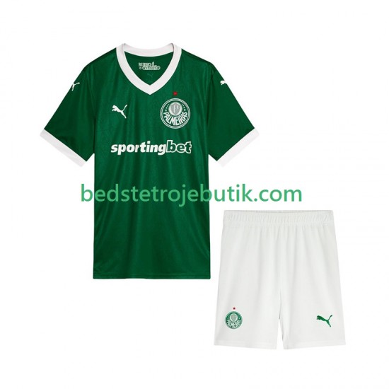 Palmeiras Børn Hjemmebane Fodboldtrøje 2025-2026 Kortærmet