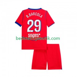 Paris Saint-Germain Bradley Barcola 29 Børn 3. Valg Fodboldtrøje 2025-2026 Kortærmet