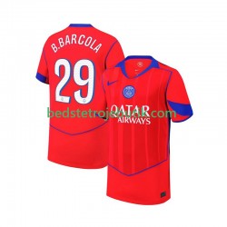 Paris Saint-Germain Bradley Barcola 29 Mænd 3. Valg Fodboldtrøje 2025-2026 Kortærmet