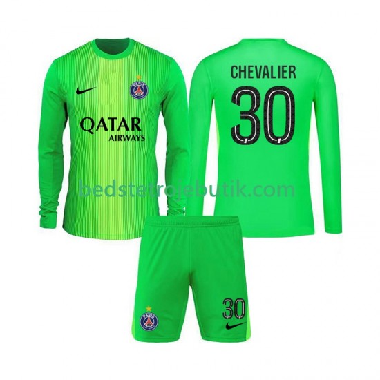 Paris Saint-Germain Lucas Chevalier 30 Målmand Børn Udebane Fodboldtrøje 2025-2026 Langærmet