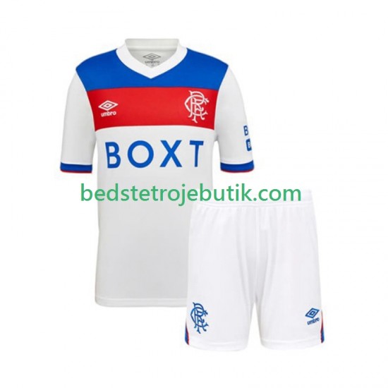 Rangers Børn Udebane Fodboldtrøje 2025-2026 Kortærmet
