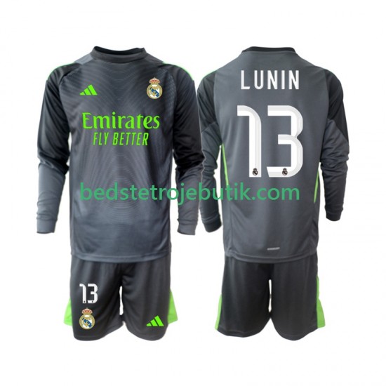 Real Madrid Andriy Lunin 13 Målmand Børn 3. Valg Fodboldtrøje 2025-2026 Langærmet