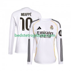Real Madrid Mbappé Kylian 10 Mænd Hjemmebane Fodboldtrøje 2025-2026 Langærmet