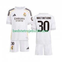 Real Madrid Mastantuono 30 Børn Hjemmebane Fodboldtrøje 2025-2026 Kortærmet