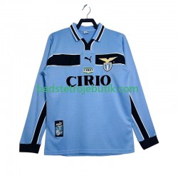 SS Lazio Retro Mænd Hjemmebane Fodboldtrøje 1999 1998 Langærmet
