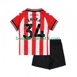 Sunderland Granit Xhaka 34 Børn Hjemmebane Fodboldtrøje 2025-2026 Kortærmet