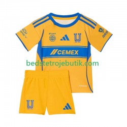 Tigres UANL Børn Hjemmebane Fodboldtrøje 2025-2026 Kortærmet