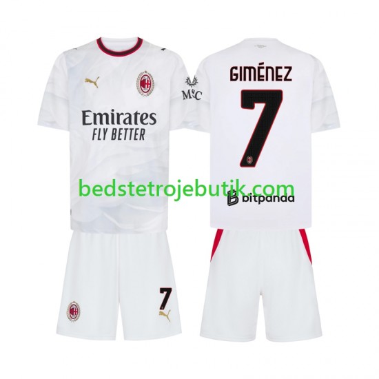 AC Milan Gimenez 7 Børn Udebane Fodboldtrøje 2026-2027 Kortærmet