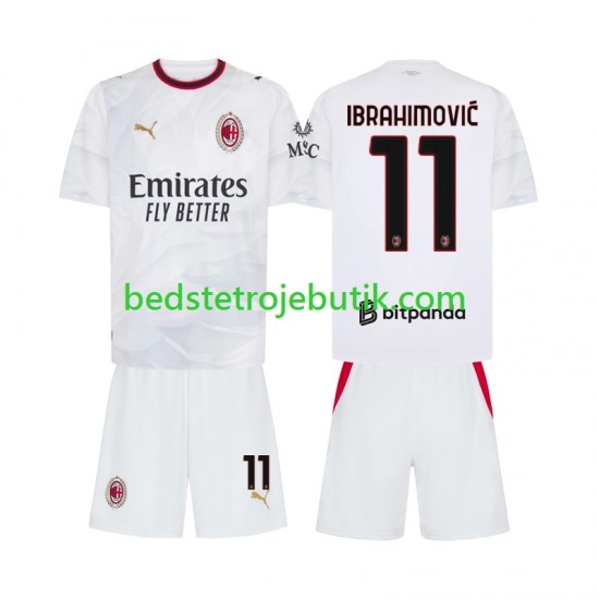 AC Milan Ibrahimović 11 Børn Udebane Fodboldtrøje 2026-2027 Kortærmet