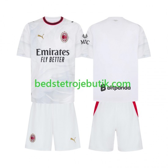 AC Milan Børn Udebane Fodboldtrøje 2026-2027 Kortærmet