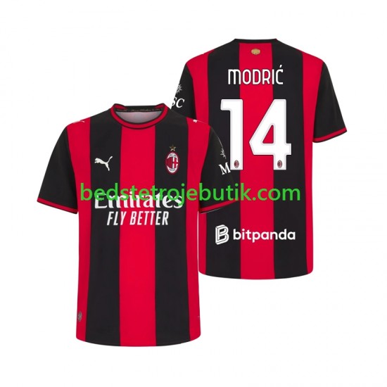 AC Milan Modrić Luka 14 Mænd Hjemmebane Fodboldtrøje 2026-2027 Kortærmet