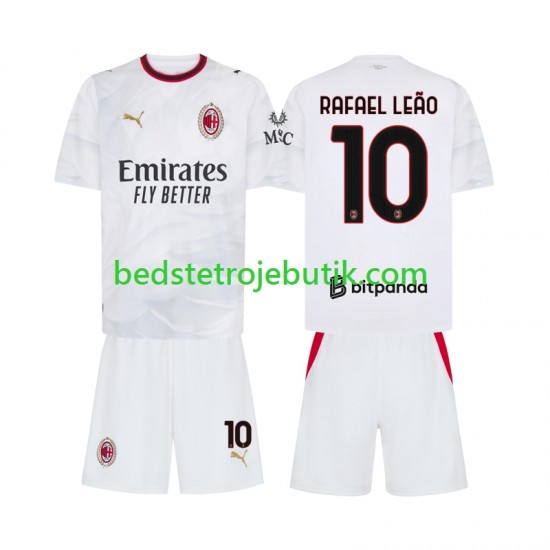 AC Milan Rafael Leao 10 Børn Udebane Fodboldtrøje 2026-2027 Kortærmet