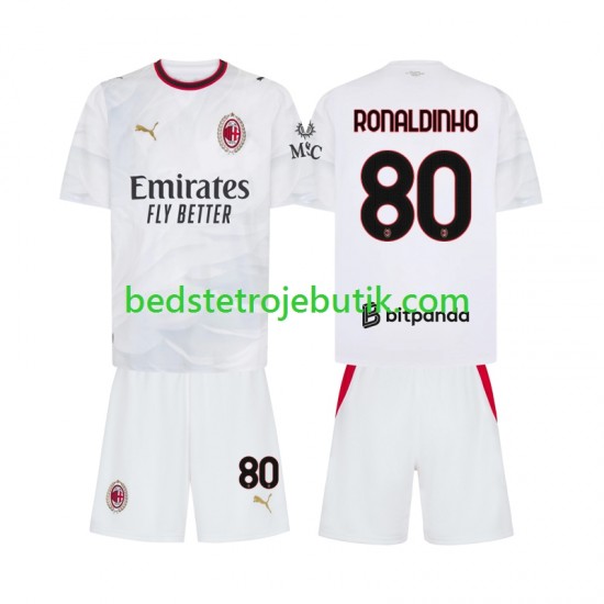 AC Milan Ronaldinho 80 Børn Udebane Fodboldtrøje 2026-2027 Kortærmet
