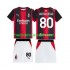 AC Milan Ronaldinho 80 Børn Hjemmebane Fodboldtrøje 2026-2027 Kortærmet