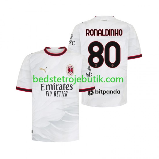 AC Milan Ronaldinho 80 Mænd Udebane Fodboldtrøje 2026-2027 Kortærmet