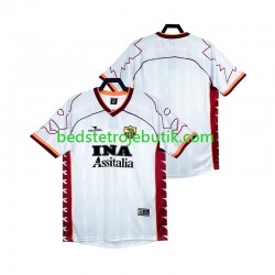 AS Roma 2000 Retro Mænd Udebane Fodboldtrøje 1999 Kortærmet