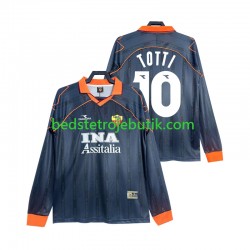 AS Roma Totti 10 2000 Retro Mænd 3. Valg Fodboldtrøje 1999 Langærmet