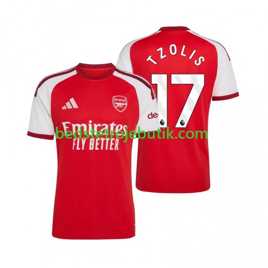 Arsenal Christos Tzolis 17 Mænd Hjemmebane Fodboldtrøje 2026-2027 Kortærmet