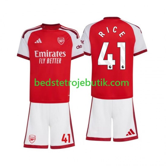 Arsenal Declan Rice 41 Børn Hjemmebane Fodboldtrøje 2026-2027 Kortærmet
