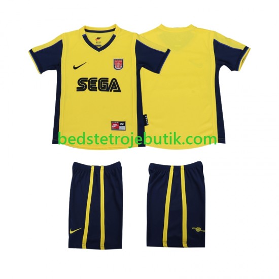 Arsenal 2000 2001 Retro Børn Udebane Fodboldtrøje Kortærmet